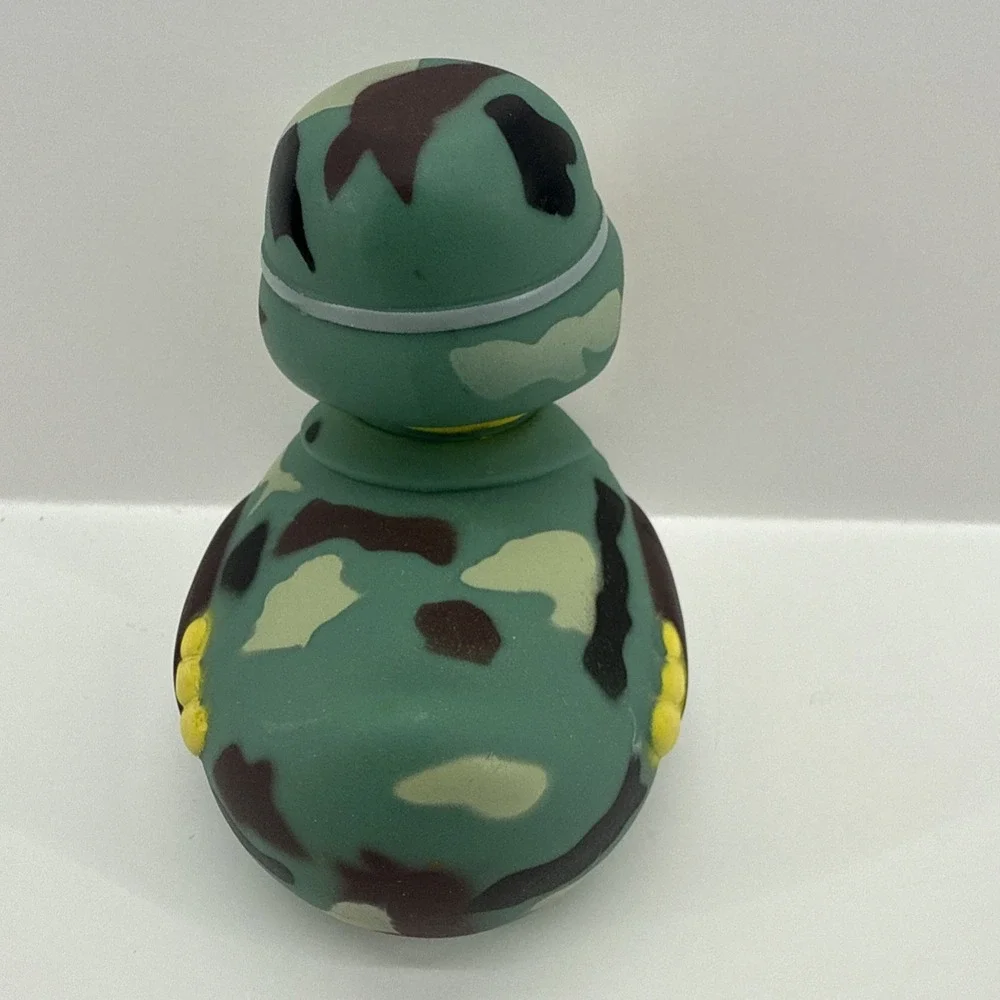 Boston Duck Tours Military Camo Rubber Duck Army Helmet Collectible 3.5